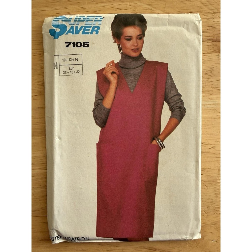 Simplicity Super Saver Easy To Sew Pattern 7105 Misses' Jumper Size 10-14 Uncut